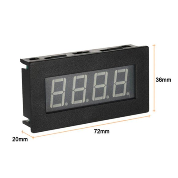 Maoww Digital Frequency Tachometer Car Motor Speed Meter RPM Measurement Red