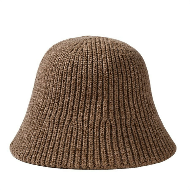 New Style A And Winter Bucket Hat Fashion Korean Ladies Fisherman Hat Pure  Color Ear Protection Wool Fishing Bucket Hat