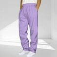 thumbnail image 2 of Mrmaere Men's Wide Leg Sweatpants Drawstring Waist Side Pocket Detail Soft Fabric Comfortable Casual Daily Streetwear Outfits Pink XXXXL, 2 of 2