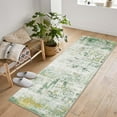 thumbnail image 4 of Washable Area Rugs 10'x13' Non-Slip Modern Abstract Soft for Living Room Entryway Bedroom, Print Pattern, Green, 4 of 6