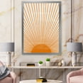 thumbnail image 3 of Designart 'Orange Sun Print On Beige III' Modern Framed Art Print, 3 of 4