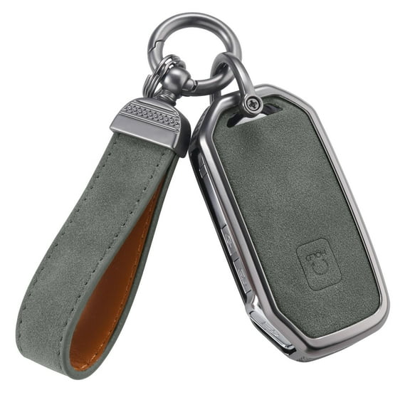 Compatible with Kia Key Fob Cover with Keychain Leather Key Case Protector Fit for Cerato Ceed Forte NIRO Sorento Seltos Sportage Soul Telluride