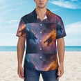 thumbnail image 2 of Fuzoiu Watercolor Sky Dragon Print Hawaiian Shirt for Men, Summer Beach Casual Short Sleeve Button Down Shirts, Men’s Beach Summer Shirts with Pocket,XX-Large, 2 of 7