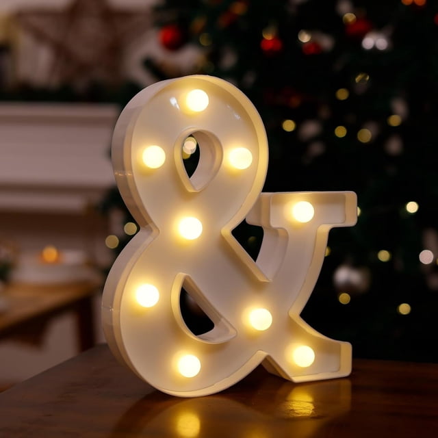 Fiudx Luces Led Navideñas, Elegante Decoración con Pantalla Digital, Alto Brillo y Visibilidad, Flexibilidad para Múltiples Combinaciones de Números, Ideal para Eventos Festivos y Hogar, Decoración L
