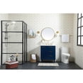 thumbnail image 6 of Elegant Decor Baldwin 30" Solid Wood and MDF Bathroom Vanity in Blue, 6 of 8