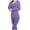 Purple, variant on Womens Heated Thermal Underwear Set Usb Charge 11 Zone Intelligent Heated Cold Winter Thermal Underwear Heating Underwear Base Layer Set Top Bottoms