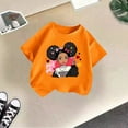 thumbnail image 4 of Toddler Girls Kid Cute Graphic Crewneck Short Sleeve Tee Summer Casual T Shirt Clothes Size 3-4T, 4 of 4