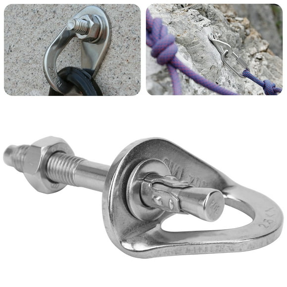 Rock Climbing Hanger Nut, Expansion Screw Piton 304 Stainless Steel  for Mountaineering for Sports for Climbing for Outdoor