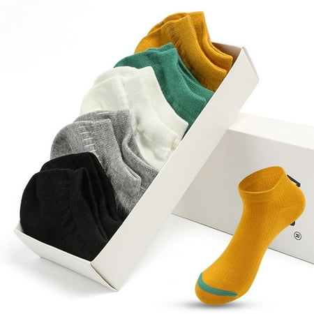 

Spring/Summer Socks Solid Color Cotton Socks Men s Socks Women s Socks 5PC
