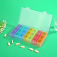 thumbnail image 4 of Organizador 21 Grid 7 Days Weekly Pill Case Medicine Tablet Dispenser Pill Box Splitter Ndcxsfigh Nuevos Originales, 4 of 8