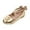 Gold, variant on GJSYRH Toddler/Little Kid Girls Angela Dress Mary Jane Ballet Flats Bow Flower Girl Wedding Party Ballerina Flat Shoes Gold 3.5-4 Years