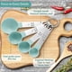 thumbnail image 4 of Juego de 8 tazas y cucharas medidoras, tazas medidoras de plástico con asas de acero inoxidable, aptas para lavavajillas y utensilios de cocina apilables para ingredientes secos y líquidos Ormromra LRWJ927, 4 of 4
