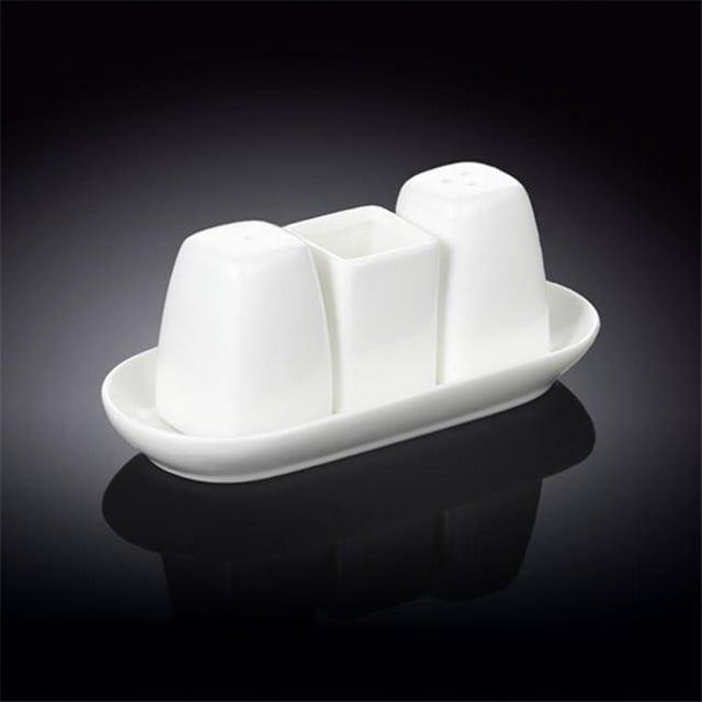 Wilmax 996005 Salt & Pepper Set, White - Pack of 24