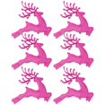 thumbnail image 2 of 6PCS Christmas Hanging Ornaments Christmas Tree Ornament Glitter Geetery Hanging Ornaments Xmas Holiday Home Decor/ Christmas Tree Deer Ornaments Rose Red 6Cm Beaded Deer 6 Pack Opp, 2 of 7