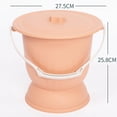 thumbnail image 4 of Escupidera para El Tapa Y Asa, Bote de Inodoro Portátil Grueso, Botella de Cubo para , Adultos, Mujeres, Mayores , naranja 6.5L Naranja Salvador Escupidera doméstica, 4 of 5