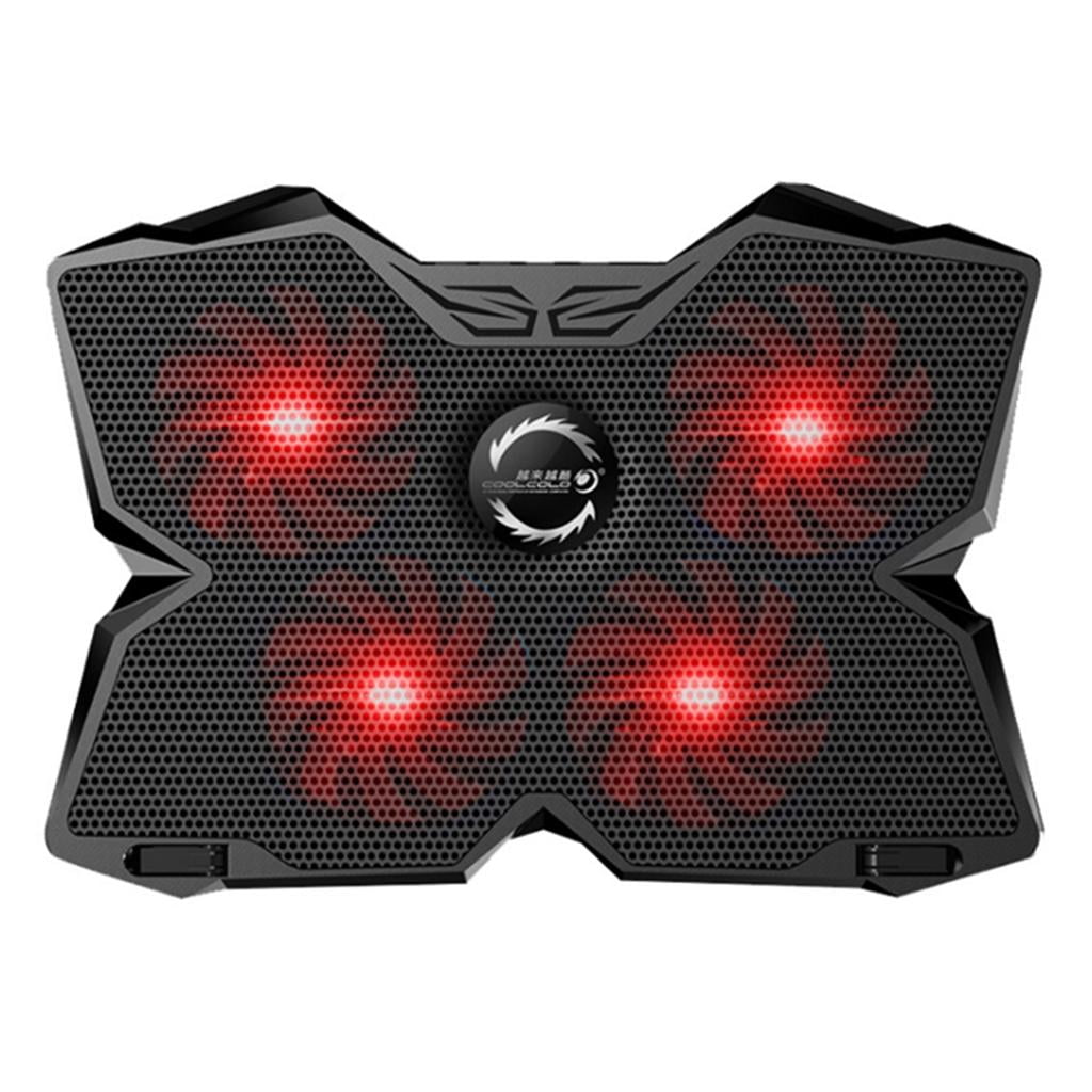 LeeQinersw 2x Laptop Cooling Pad 12-17'' Notebook Silent Cooler Stand with 4Fan 1400RPM