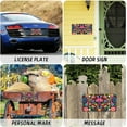 thumbnail image 5 of Mexican Floral License Plates Front License Plate Covers Metal Car Tag for Automotive Cars Bikes Decorative Plaque 1PC 6 x 12 Inch, 5 of 6