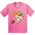 thumbnail image 3 of Inktastic My Grandma Loves Me Sloth Youth T-Shirt, 3 of 5