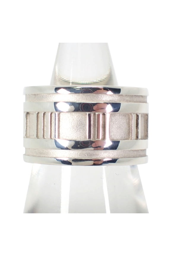 Pre-Owned TIFFANY 925 Atlas Wide Ring, Size 10, j82-25 (Good)