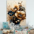 thumbnail image 2 of Designart Brown And Gold Poppy Flowers Canvas Wall Art, 2 of 5