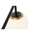 thumbnail image 4 of Creative Co-Op Sputnik Flush Mount Opal Glass Ceiling Light, Black and Gold, 4 of 4