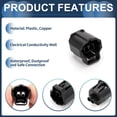 thumbnail image 4 of Conector de sensor de temperatura del agua de 2 pines Unique Bargains, conector hembra a prueba de agua para Honda, 1 juego, 4 of 6