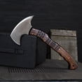 thumbnail image 5 of Engraved Camping Axe "Nanook" w/ Leather sheath, Camp Hatchet 13.77", 5 of 11