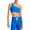 Lapis, variant on Aqua Womens Workout Fitness Sports Bra