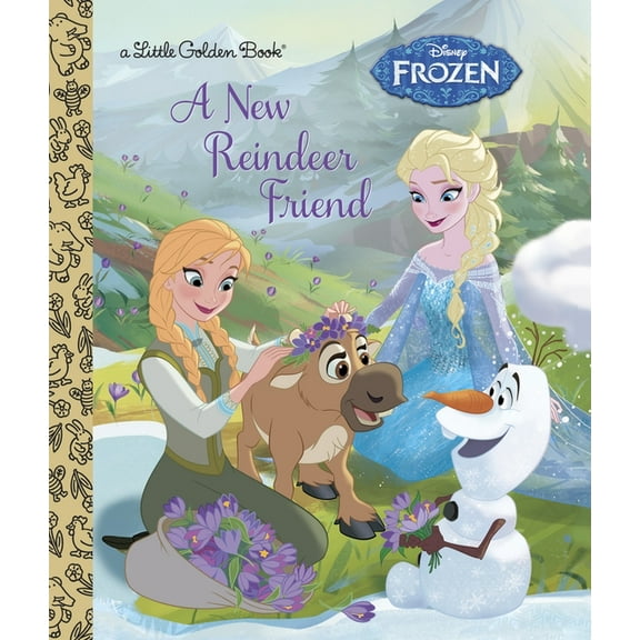 Little Golden Book A New Reindeer Friend (Disney Frozen), (Hardcover)
