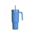 thumbnail image 1 of Termo Hydrapeak Voyager de 40 oz con asa y popote azul, 1 of 8