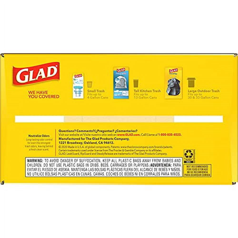 Glad Tall Kitchen Bags, Drawstring, Grip The Can, Moonlight Breeze Scent, Trash  Bags