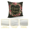 thumbnail image 4 of Shiartex Mother's Day Pillow Covers  Pink Carnation Throw Pillow Covers I Love Mom Pillow Cases Gift for Mom, OutdoorCushion Cases for Sofa Couch Home Decor Multi-Size, 4 of 5