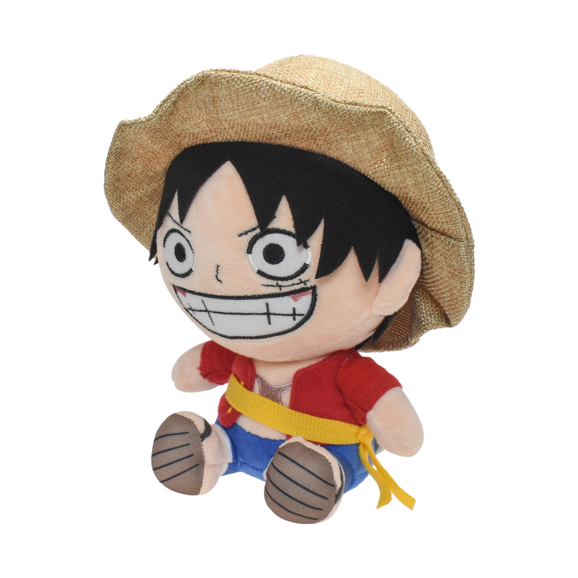 Senlix Plush Toy 9.8" Luffy Stuffed Animal, Soft Anime Plushies All Star Collection Cute Cartoon Doll for Kids Birthday Gift