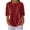 Red, variant on DxhmoneyHX Womens Waffle Knit Tops Casual Short Sleeve Henley Shirts Half Button Crew Neck Loose Fit Basic Tees Summer T Shirts