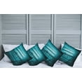 thumbnail image 2 of Ambesonne Teal Throw Pillow Cover 4 Pack, Foggy Dark Country Forest, 18", Teal, 2 of 7