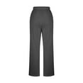thumbnail image 4 of Admvng Women Sweatpants Solid Color Wide Leg Sweatpants Fall Casual Pants, Size S-2XL, 4 of 6