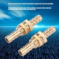 thumbnail image 3 of Premium Brass Bulkhead Coupling Adapters (6mm) - Durable Pipe Connectors for CNC, Lathe & Construction Applications, 3 of 5