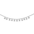 thumbnail image 1 of Sterling Shimmer QG5637-18 Sterling Silver CZ Cluster Dangles 18 Po Collier, 1 of 1