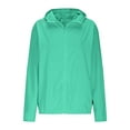 thumbnail image 5 of BADHUB UPF 50+ Sun Protection Hoodie Jacket for Women Long Sleeve Lightweight Quick Dry Athletic Hiking Fishing Climbing Summer Coat XS-4XL Green, 5 of 9