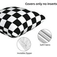 thumbnail image 4 of Checkered Pillow Covers 18x18 in Couch Black and White Plaid Pillow Case Sets of 2 Modern Decorative Square Throw Pillows for Home Living Room Bedroom Bed Cushion Outdoor, 4 of 6