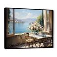 thumbnail image 2 of Designart "Coastal Retreat South Of France" Nautical & Beach Floater Framed Canvas Wall Art, 2 of 7