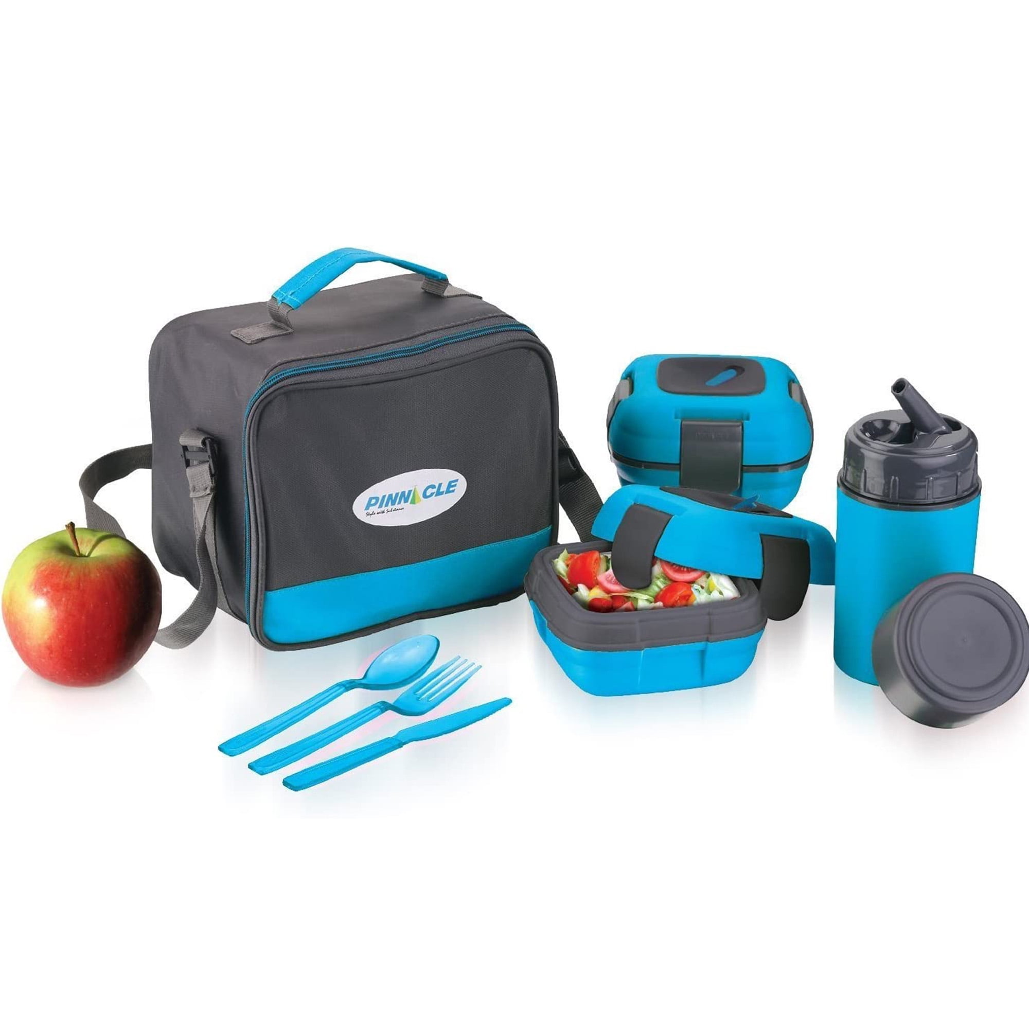 Insulated Lunch Box Bag Set for Adults and Kids ~ Pinnacle Insulated  Leakproof Thermal Lunch KitLunch BagThermo bottle2 Lunch Containers With  NEW Heat