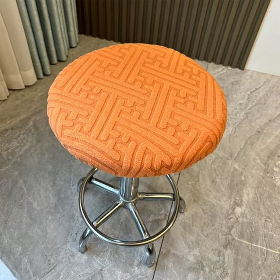 Round Stool Cover, Elastic Swivel Chair Cover and Bar Stool Protector, Universal Seat Cushion Cover for Home Office and Salon, Machine Washable