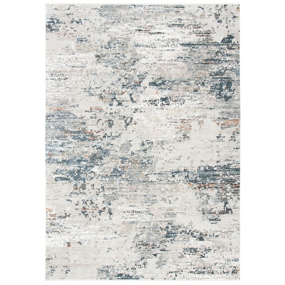 SAFAVIEH Princeton Derrick Abstract Area Rug, Grey/Ivory, 8' x 10'