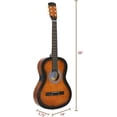thumbnail image 2 of Star Acoustic Guitar 38 Inch with Beginner's Guide, Sunburst, 2 of 6