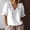 White Tops, variant on Casual Blouses For Women Summer Solid Color Fashion Ruffled Collar Blouse Shirt Tops Tunic Tee For Everyday Wear Lightweight Comfortable Vacation Dailywear