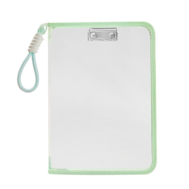 Mesh File Bags With Zipper And Handle Clear File Folders Organizer Folder Bags Document With Clamp Metal Clips For Paper Portfolio Storage School H