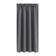 thumbnail image 3 of Xuniizn Blackout Curtains for Bedroom Thermal Insulated - 100%Polyester Black Out Curtains 2 Panels Set Room Darkening Window Curtains for Living Room, Gray, 3 of 5