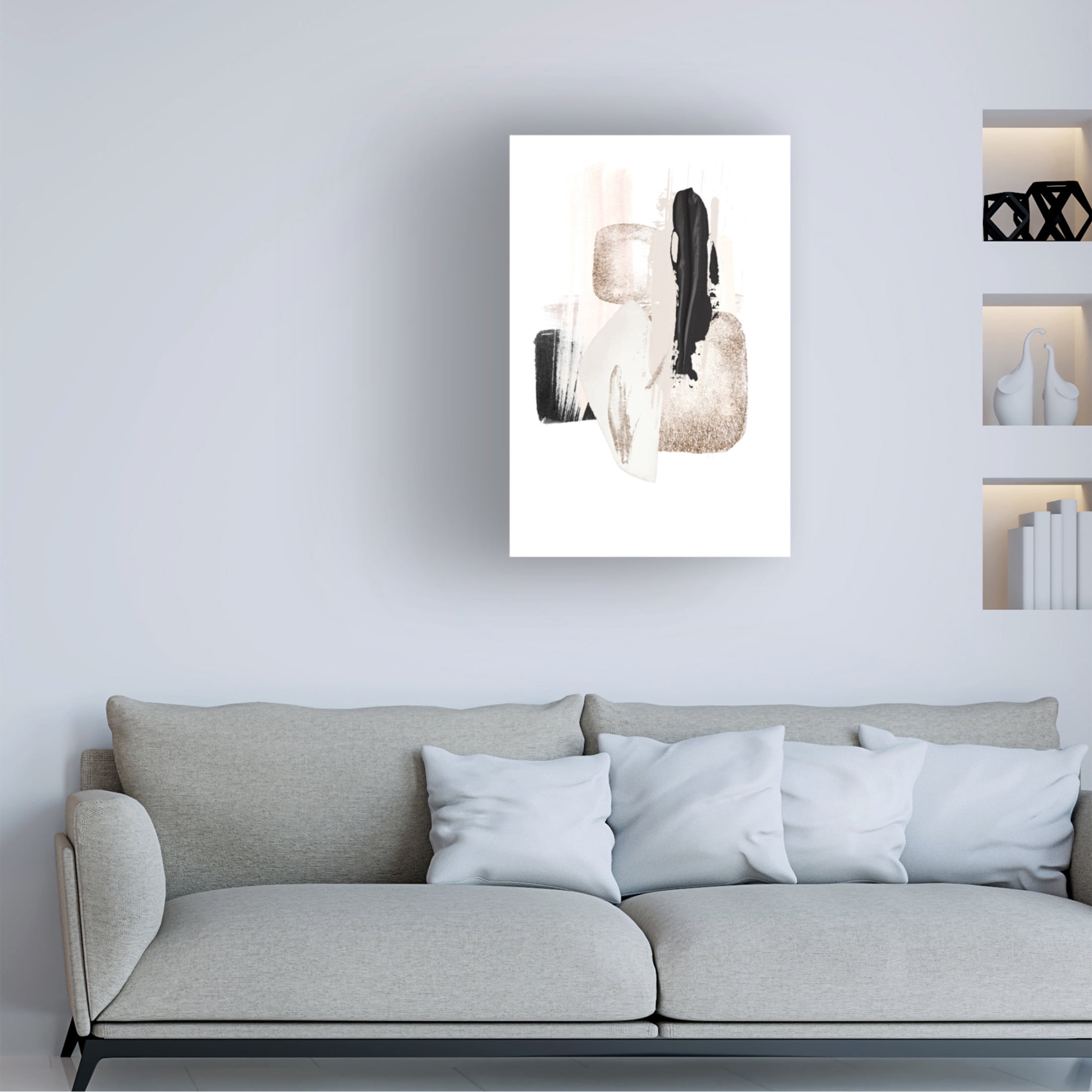Trademark Fine Art Sally Ann Moss Brush Strokes 1 Canvas Wall Art