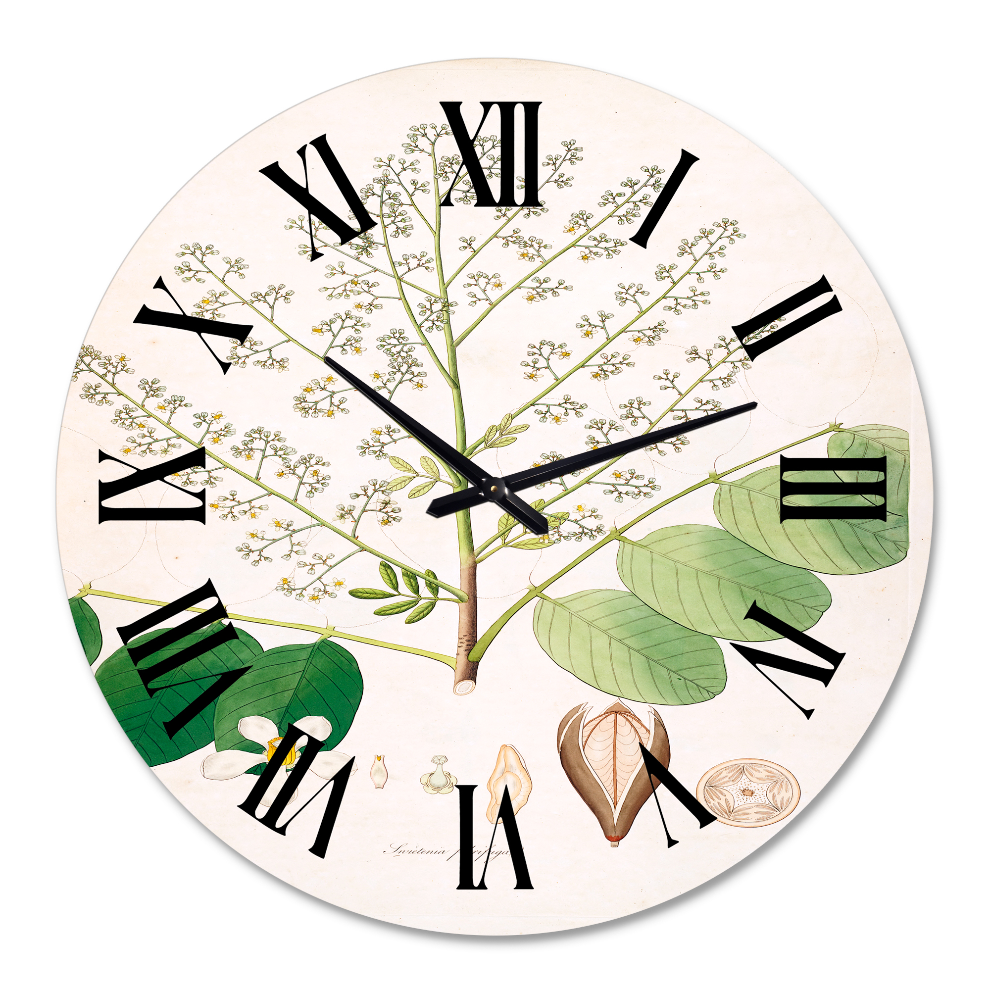 Designart 1 in Quartz Farmhouse Wall Clock